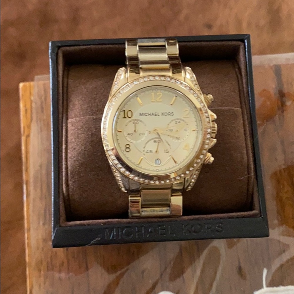 Gold Michael Kors watch